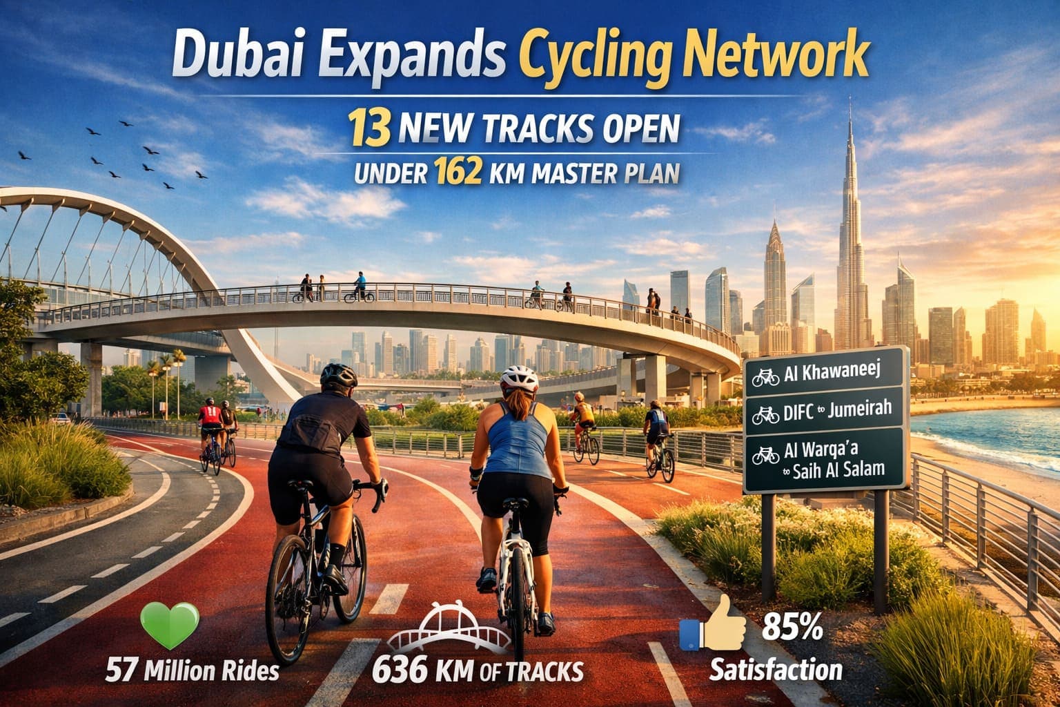 Dubai cycling routes: 13 new tracks to ride