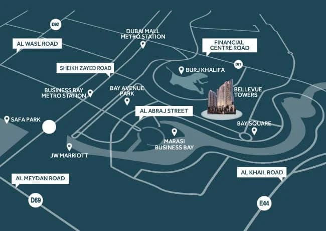Bellevue Tower Apartments at Downtown Dubai video overview