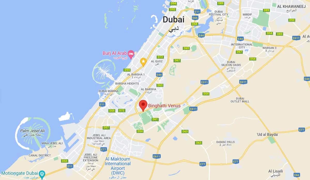 Binghatti Venus at JVC video overview