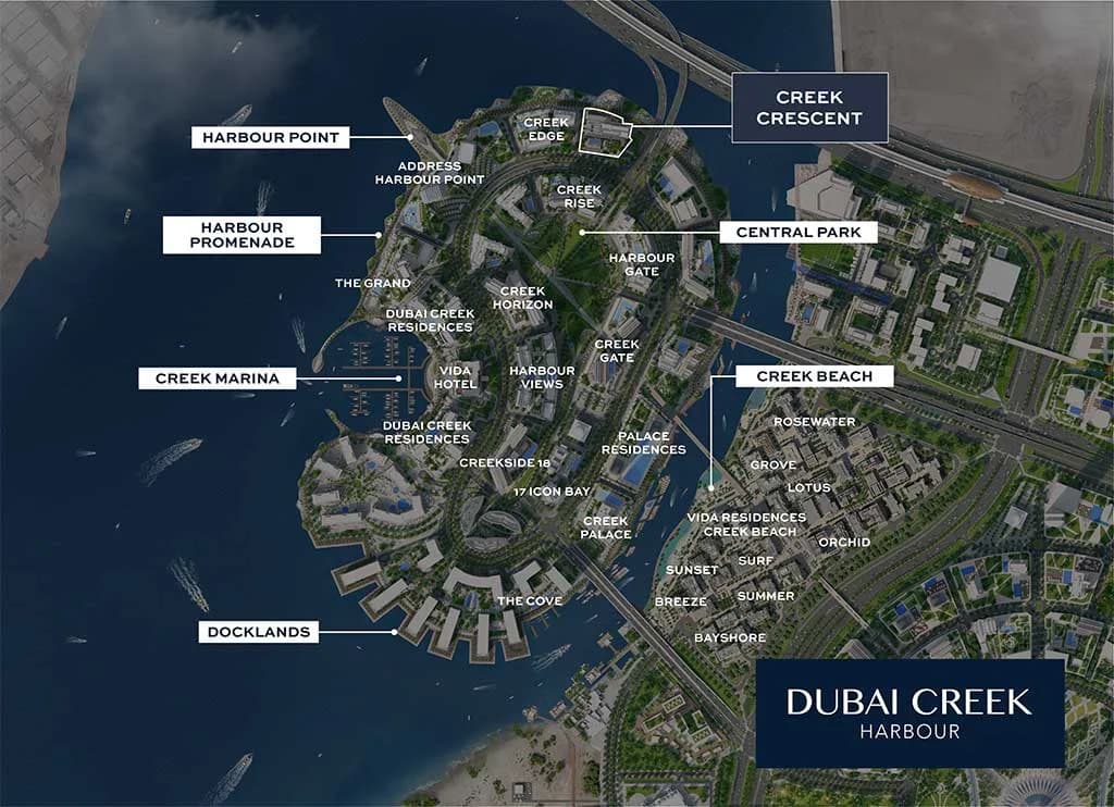 Creek Crescent at Dubai Creek Harbour video overview