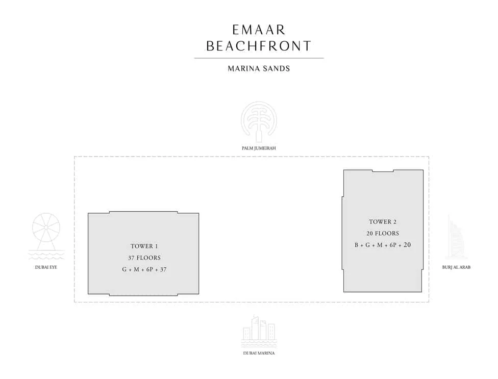 Marina Sands Apartments For Sale & Rent At Emaar Beachfront Dubai video overview