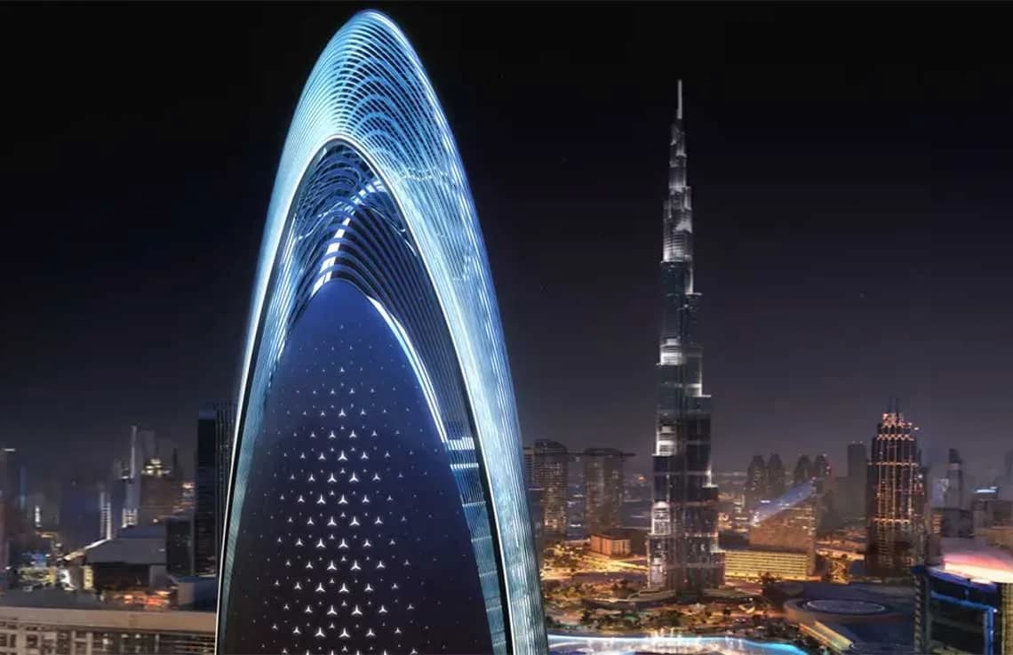 Mercedes Benz Places at Downtown Dubai video overview