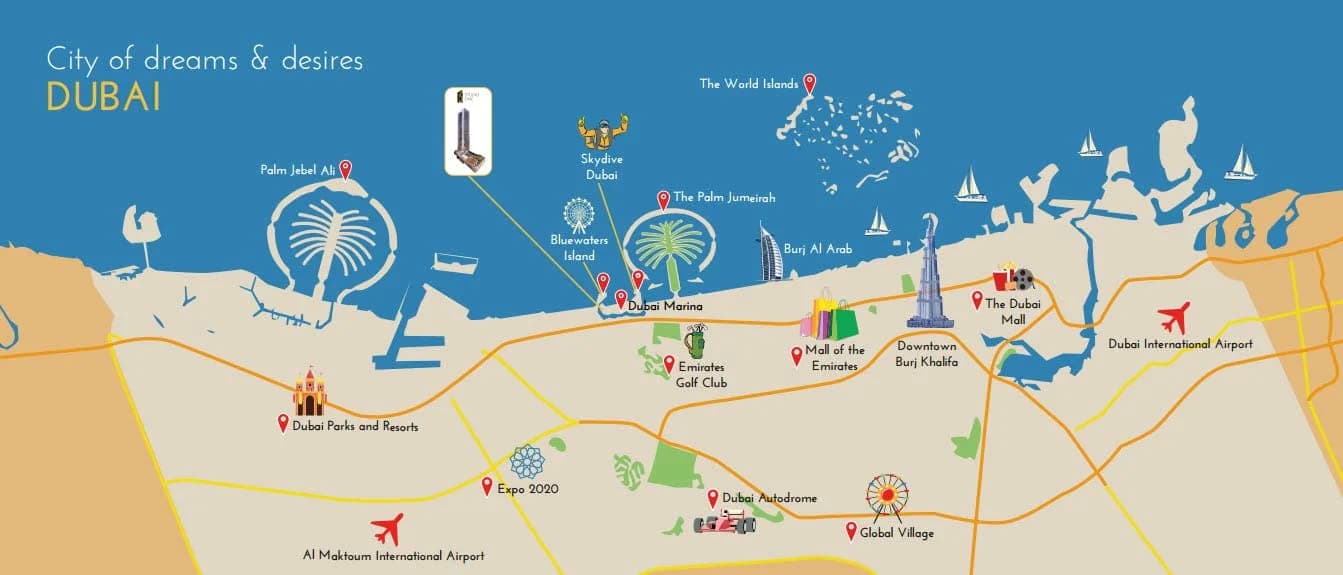 Studio One Apartments for Sale and Rent at Dubai Marina video overview